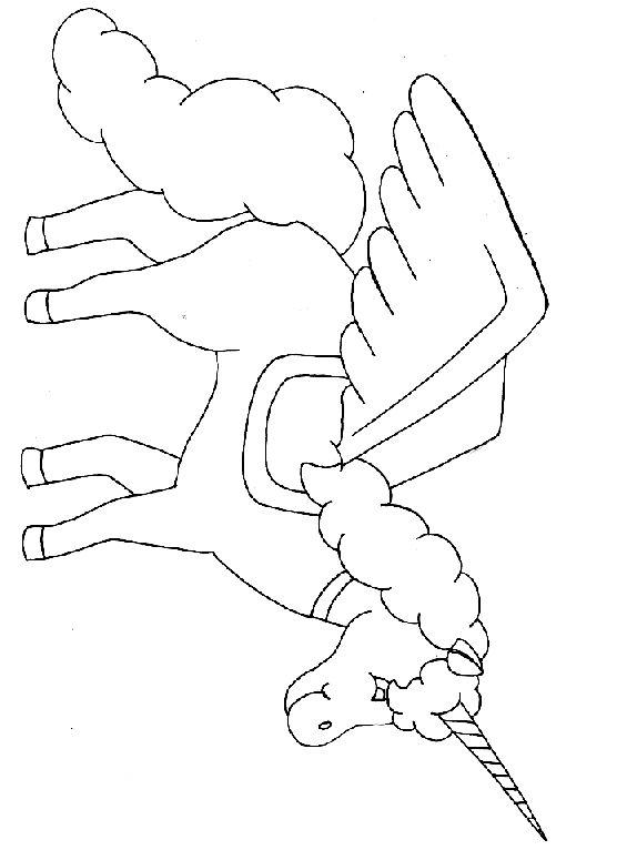 coloriage de licorne 15