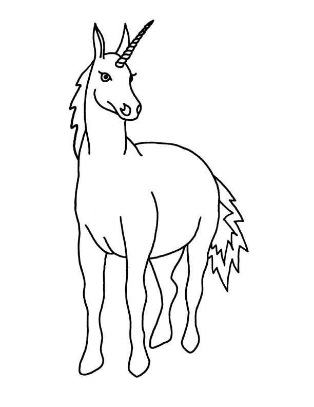 coloriage de licorne 16
