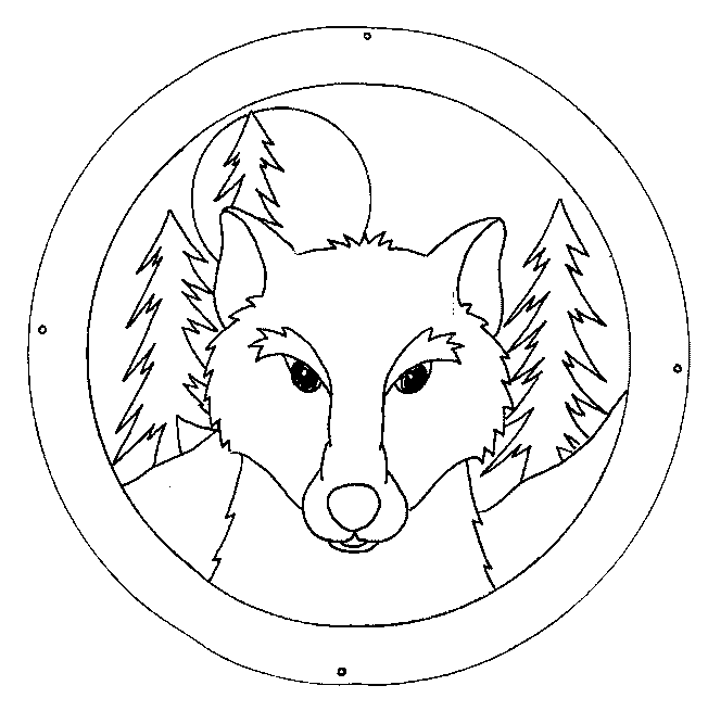 coloriage loup 10