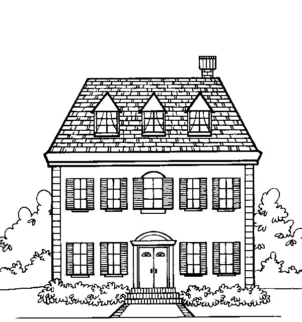 coloriage maison 03