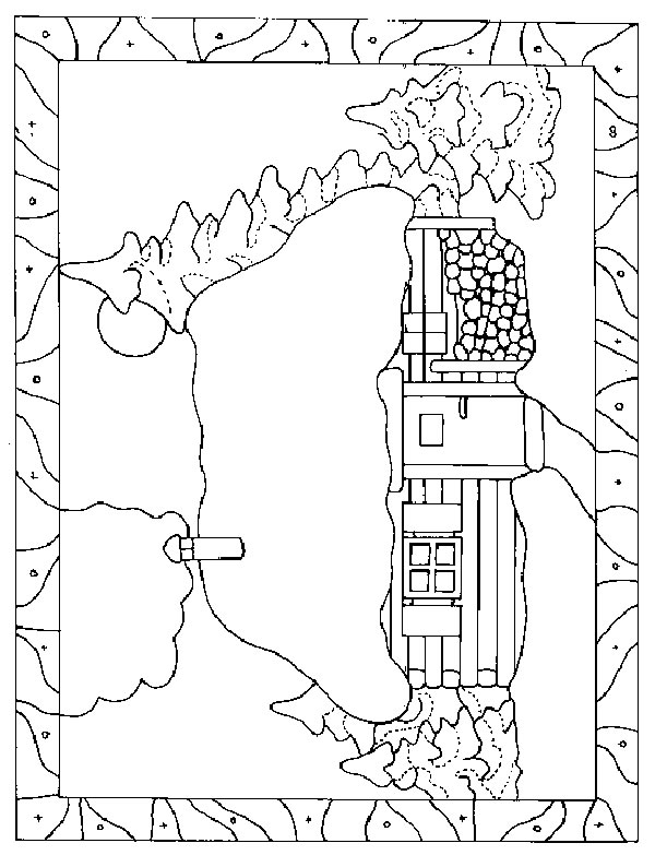 coloriage maison 07