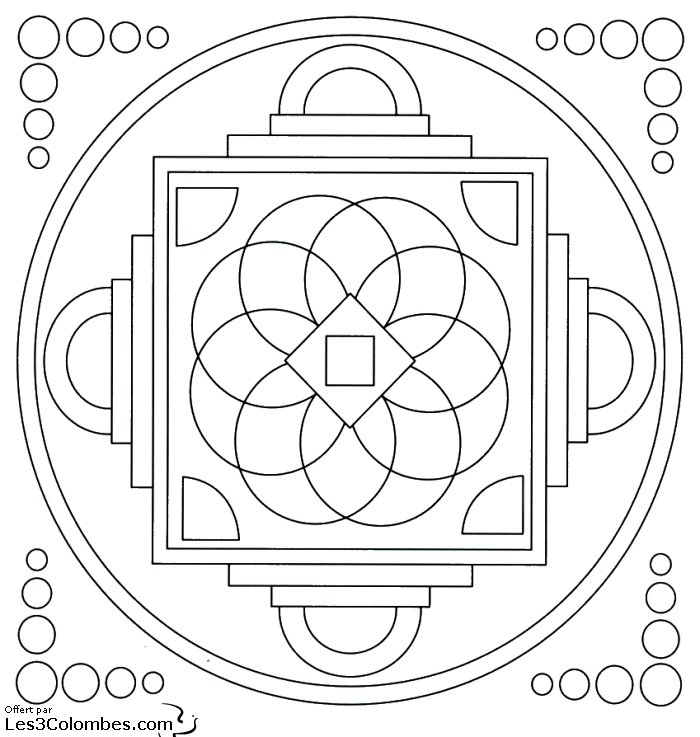 Coloriage En Ligne Mandala