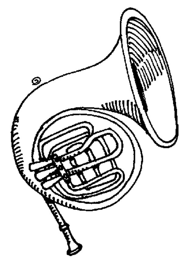 coloriage de musique cor-d-harmonie 05