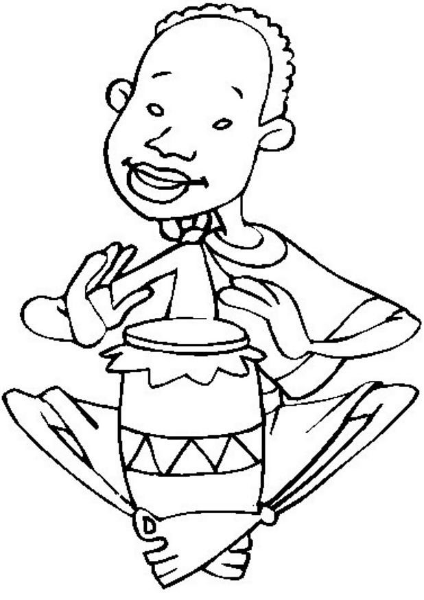 coloriage de musique djemb- 07
