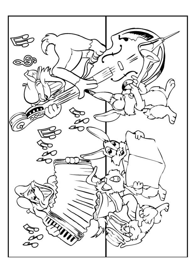 coloriage de musique orchestre 13