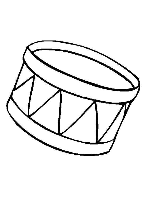 coloriage de musique tambour 18