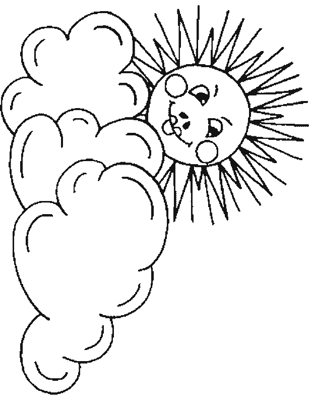 coloriage de nuage 06