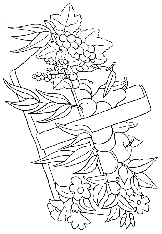 coloriage panier fruit 04