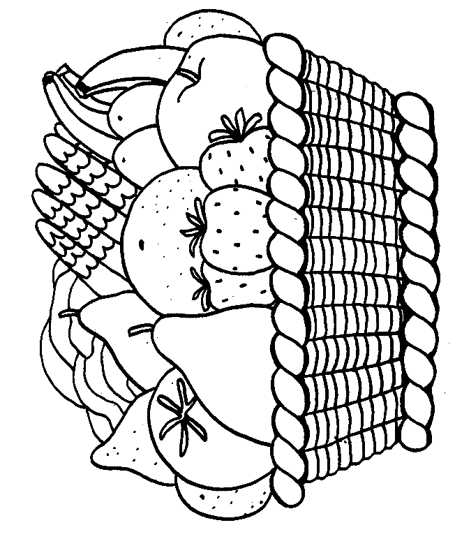 coloriage panier fruit 05