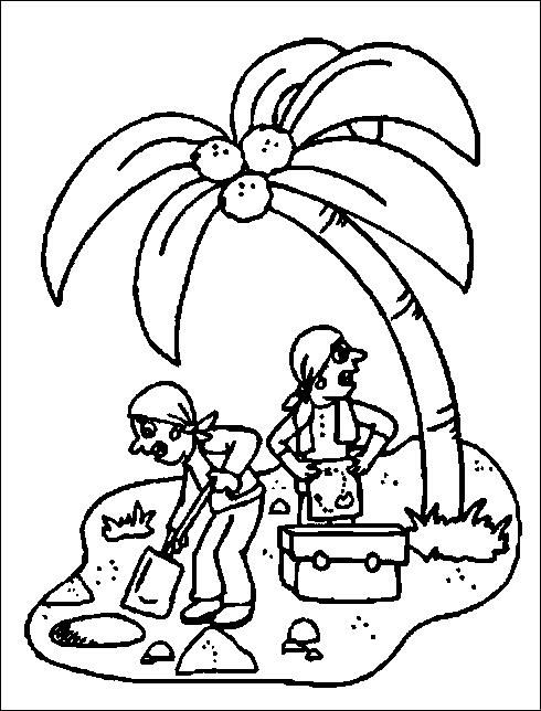 coloriage pirate et tresor 07