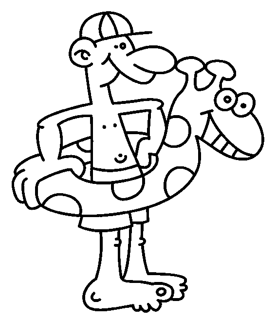 coloriage plage 06