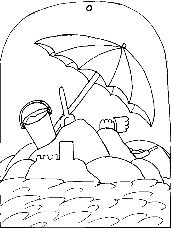 coloriage plage 07