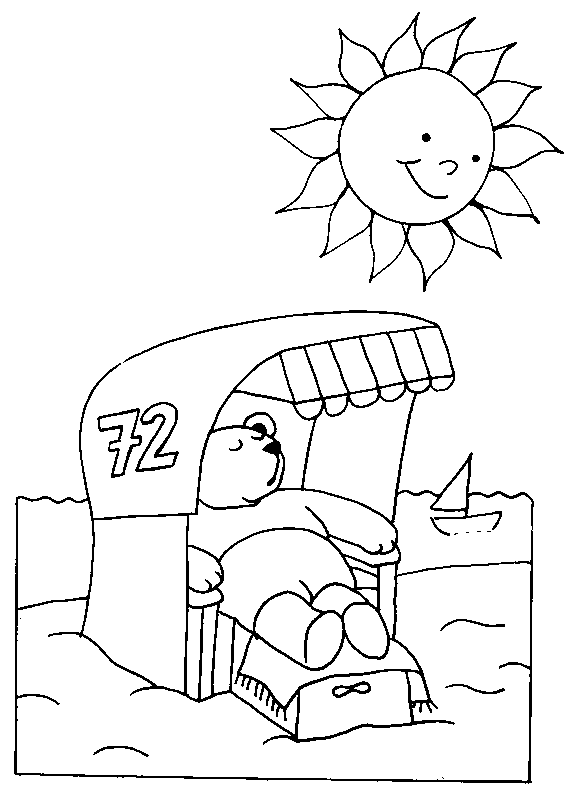 coloriage plage 09