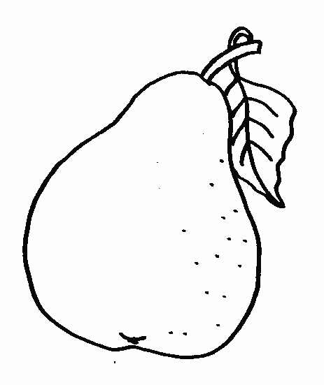 coloriage poire 01