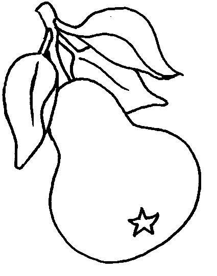 coloriage poire 02