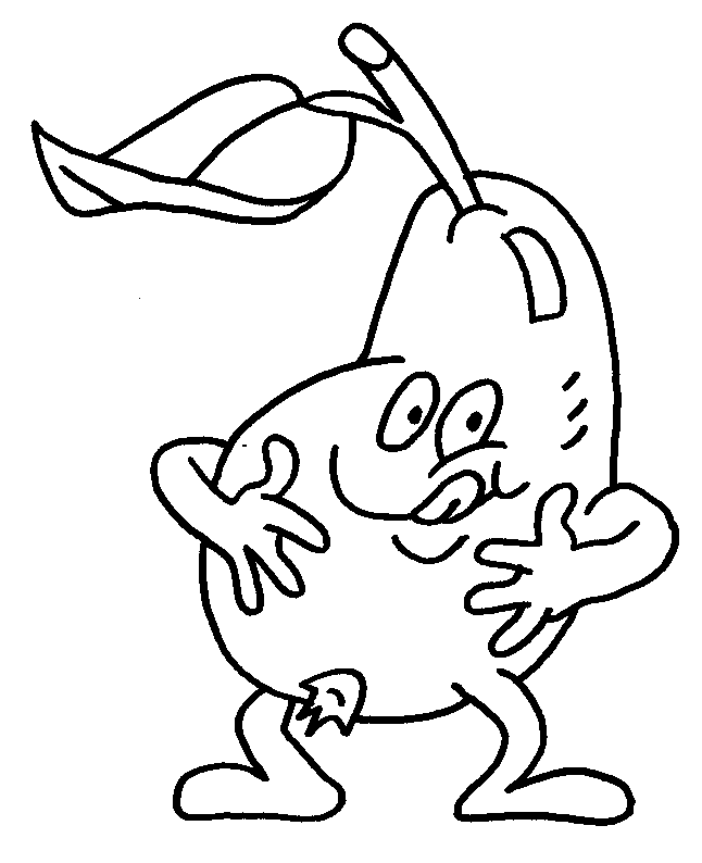 coloriage poire 09