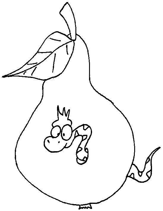 coloriage poire 11