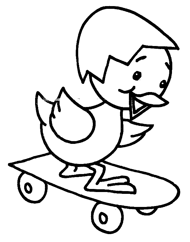 coloriage poussin 21