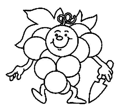coloriage raisin 16