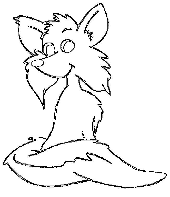 coloriage renard 01