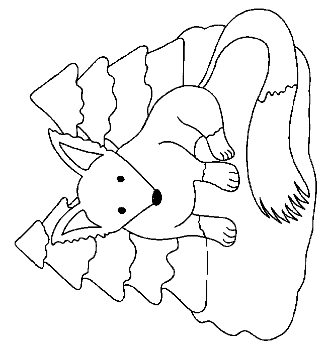 coloriage renard 15