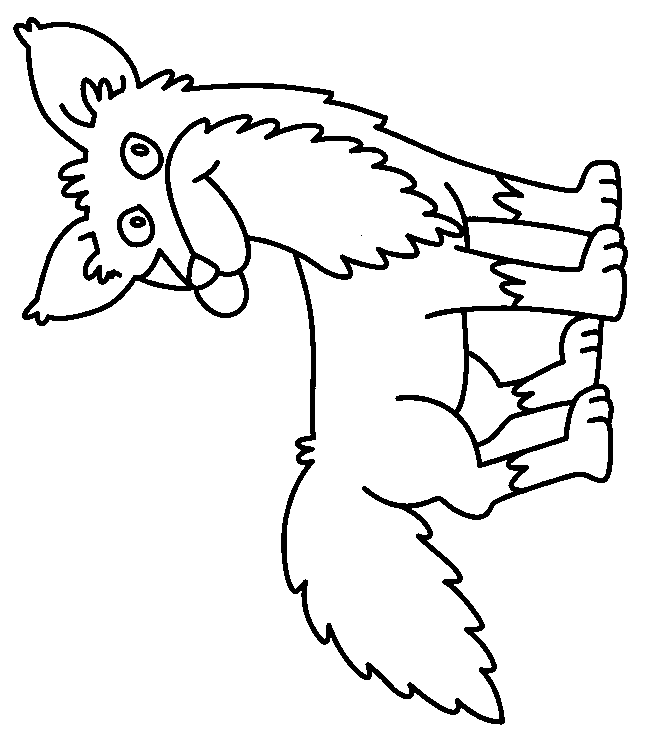 coloriage renard 17