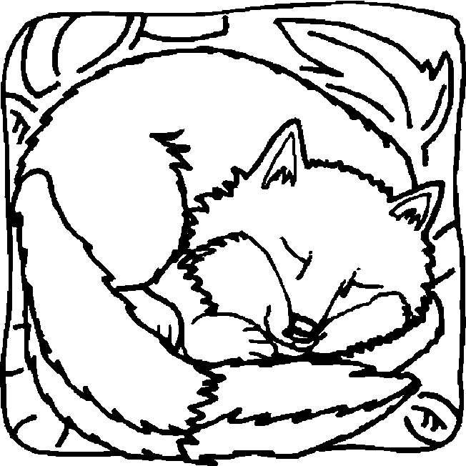 coloriage renard 18