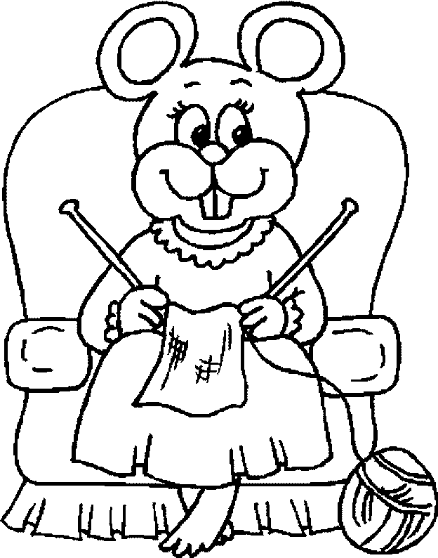 coloriage de souris 10