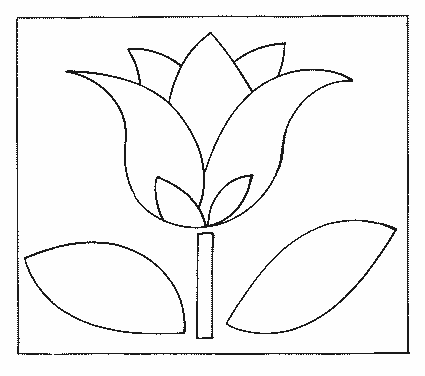 coloriage tulipe 05
