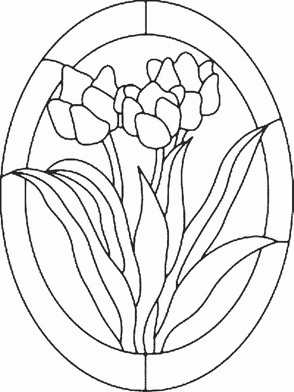 coloriage tulipe 07