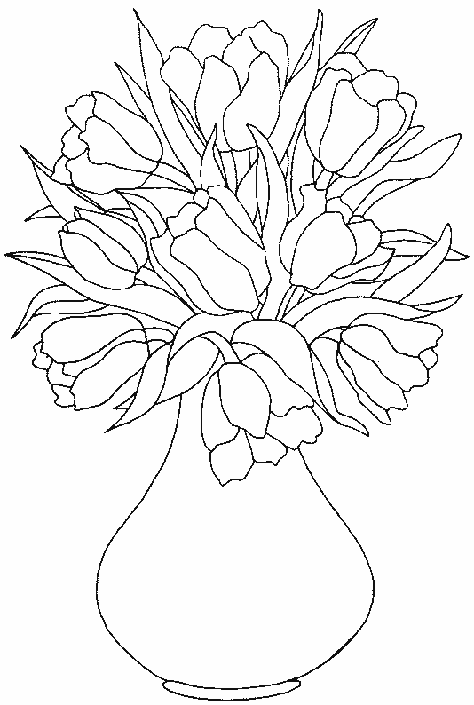 coloriage tulipe 13