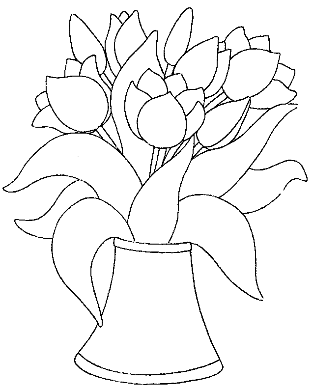 coloriage tulipe 20