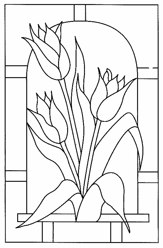 coloriage tulipe 27