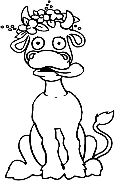 coloriage vache 05