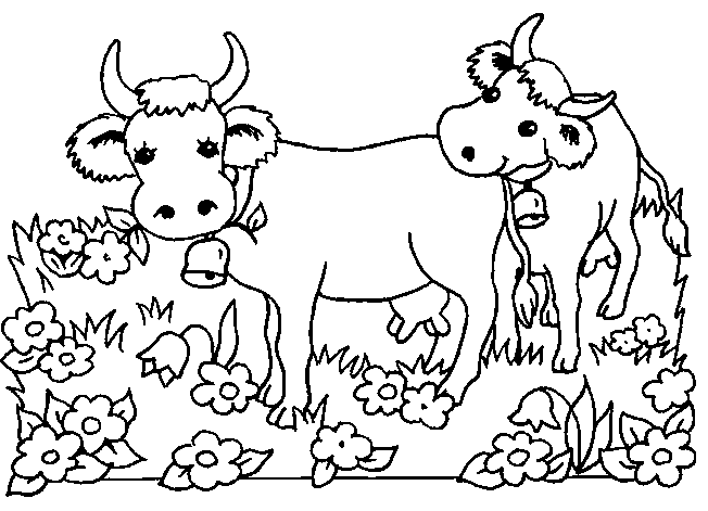 coloriage vache 21