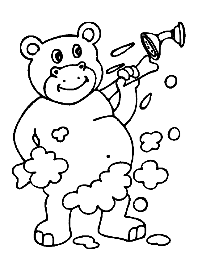 coloriage salle de bain 04