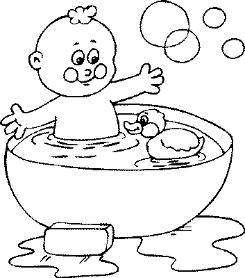coloriage salle de bain 15