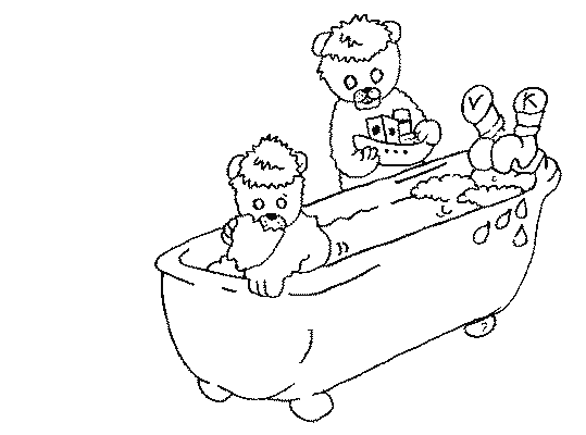 coloriage salle de bain 20
