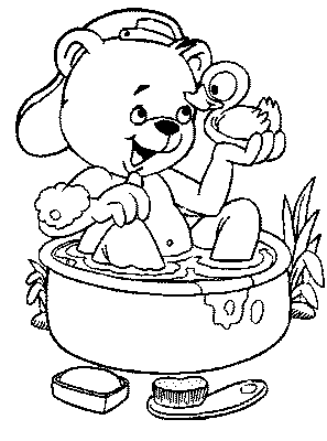 coloriage salle de bain 21