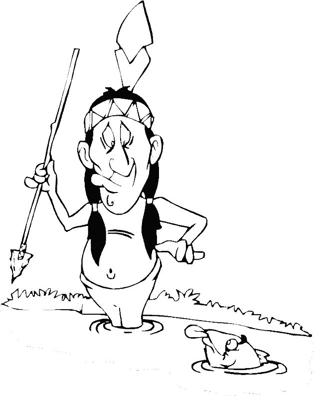 coloriage indien 08
