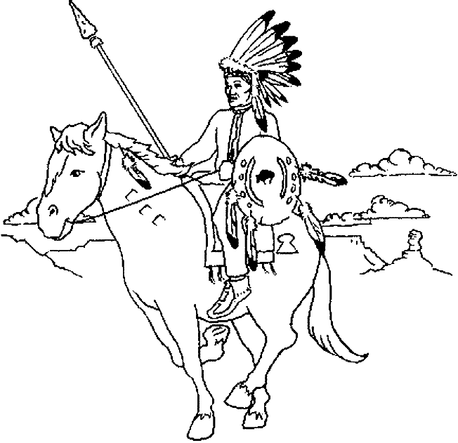 coloriage indien 11