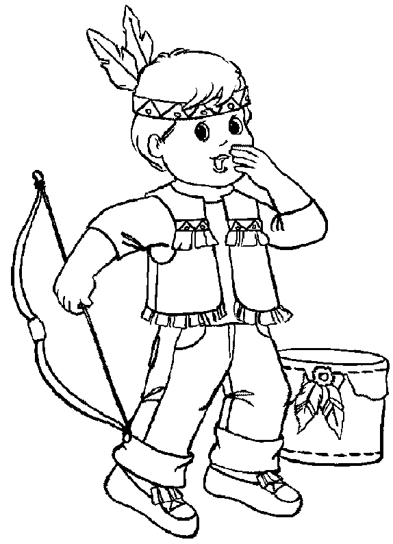 coloriage indien 12
