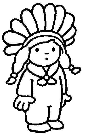 coloriage indien 14