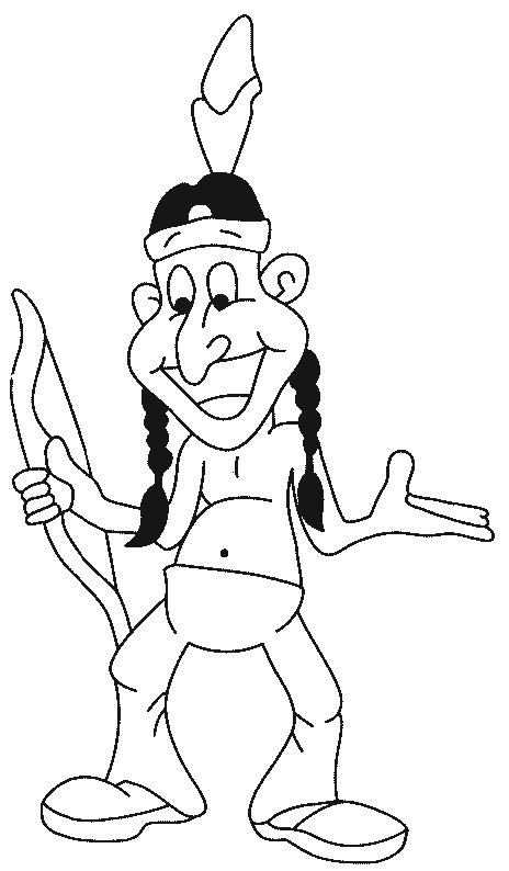 coloriage indien 15