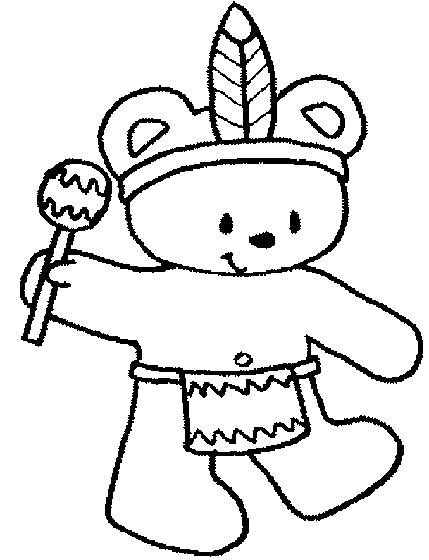 coloriage indien 16