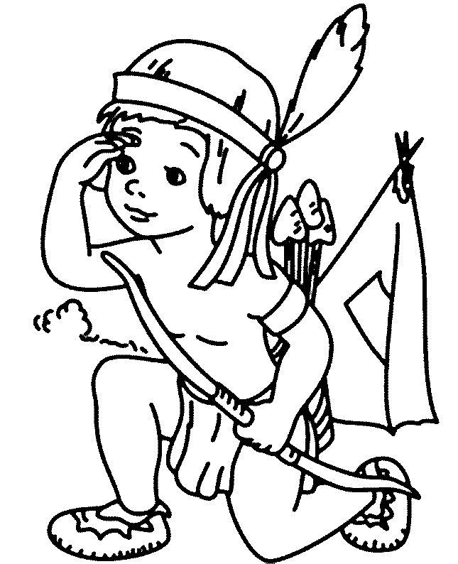 coloriage indien 20