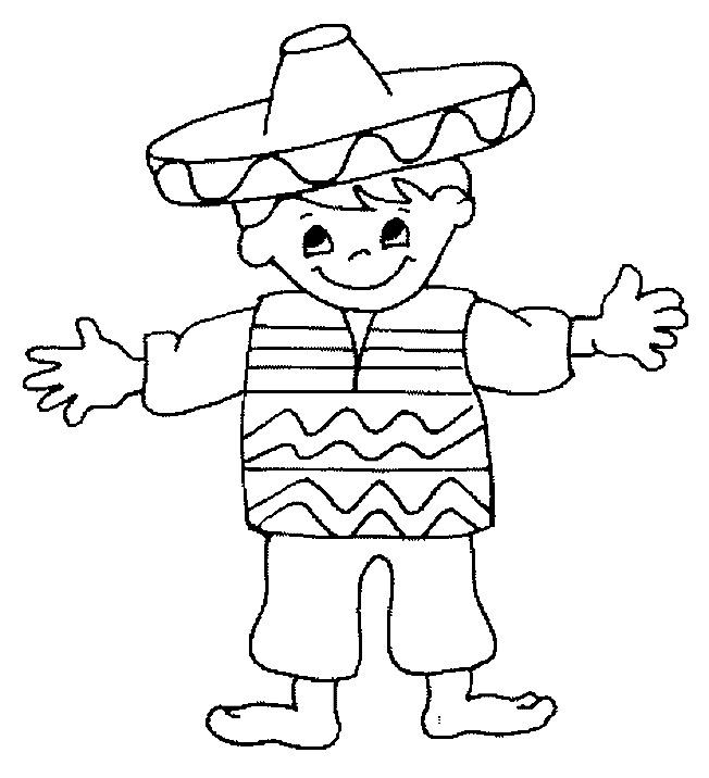 coloriage de mexicain 02
