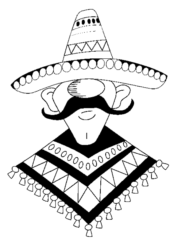 coloriage de mexicain 04
