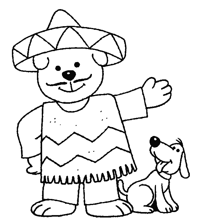 coloriage de mexicain 08