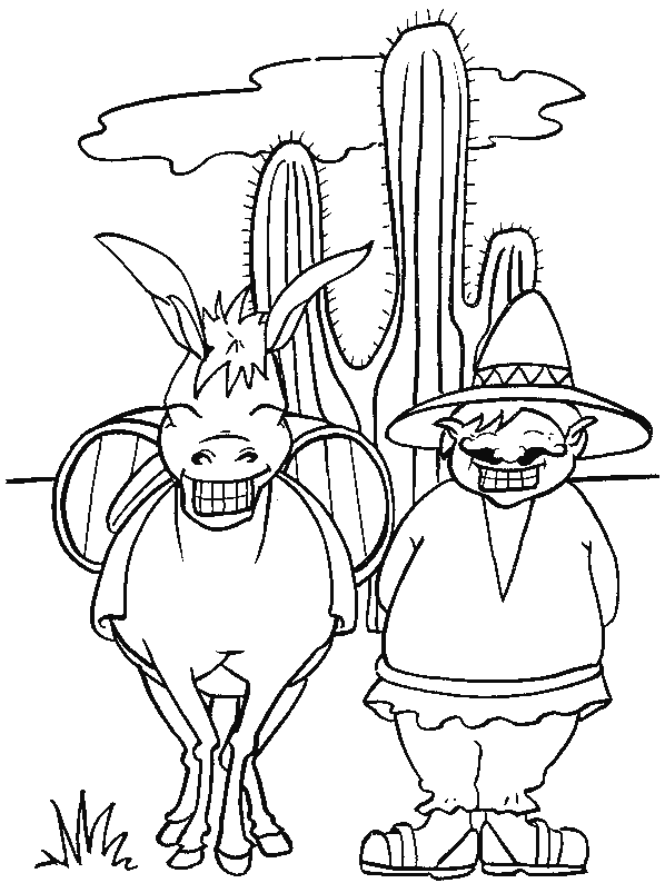coloriage de mexicain 12